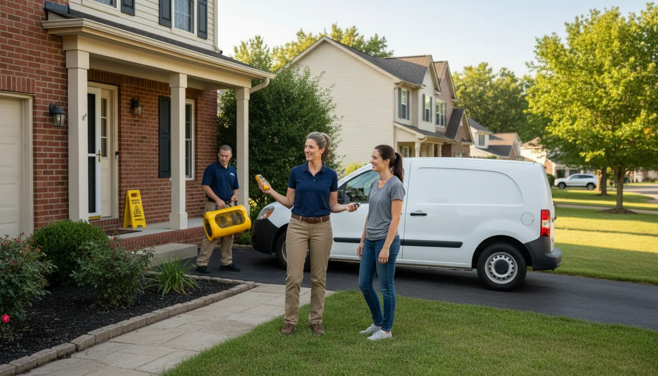 Water restoration image for Dehumidification And Cleanup Services in Hartford, AL